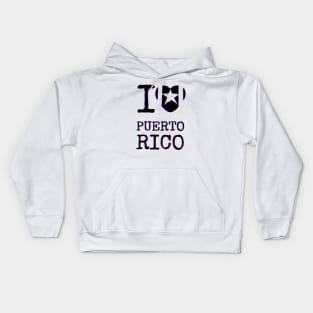 I heart puerto rico Kids Hoodie